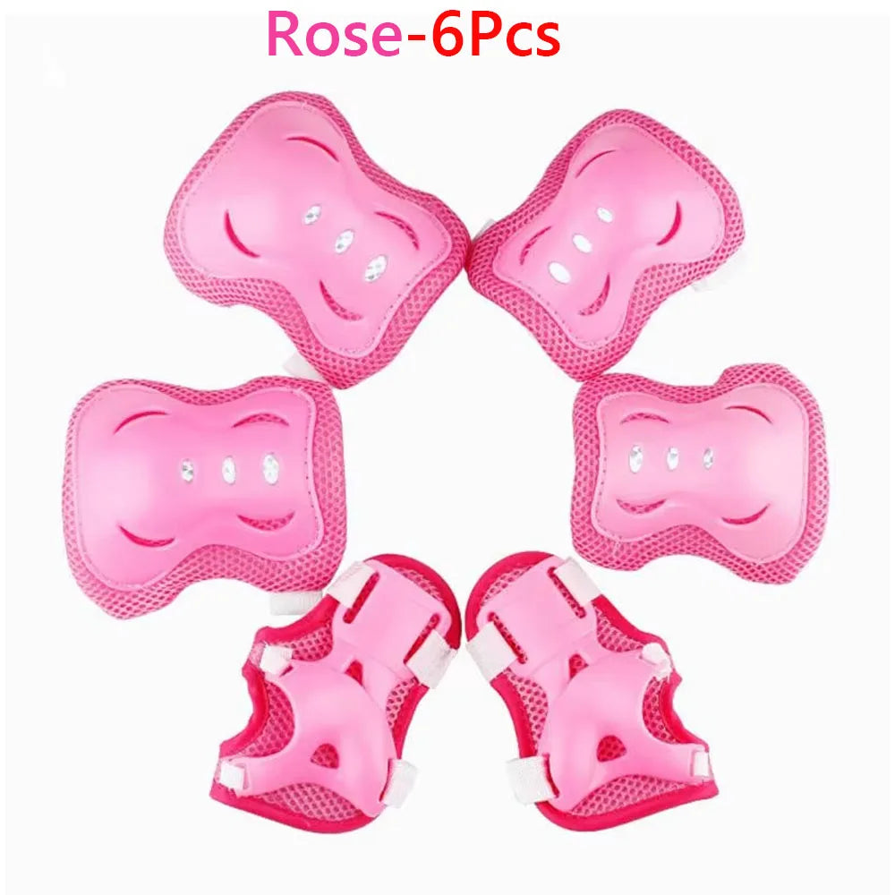 Kit de Protección Infantil 6 en 1 | Rodilleras, Coderas y Muñequeras | 3-7 años