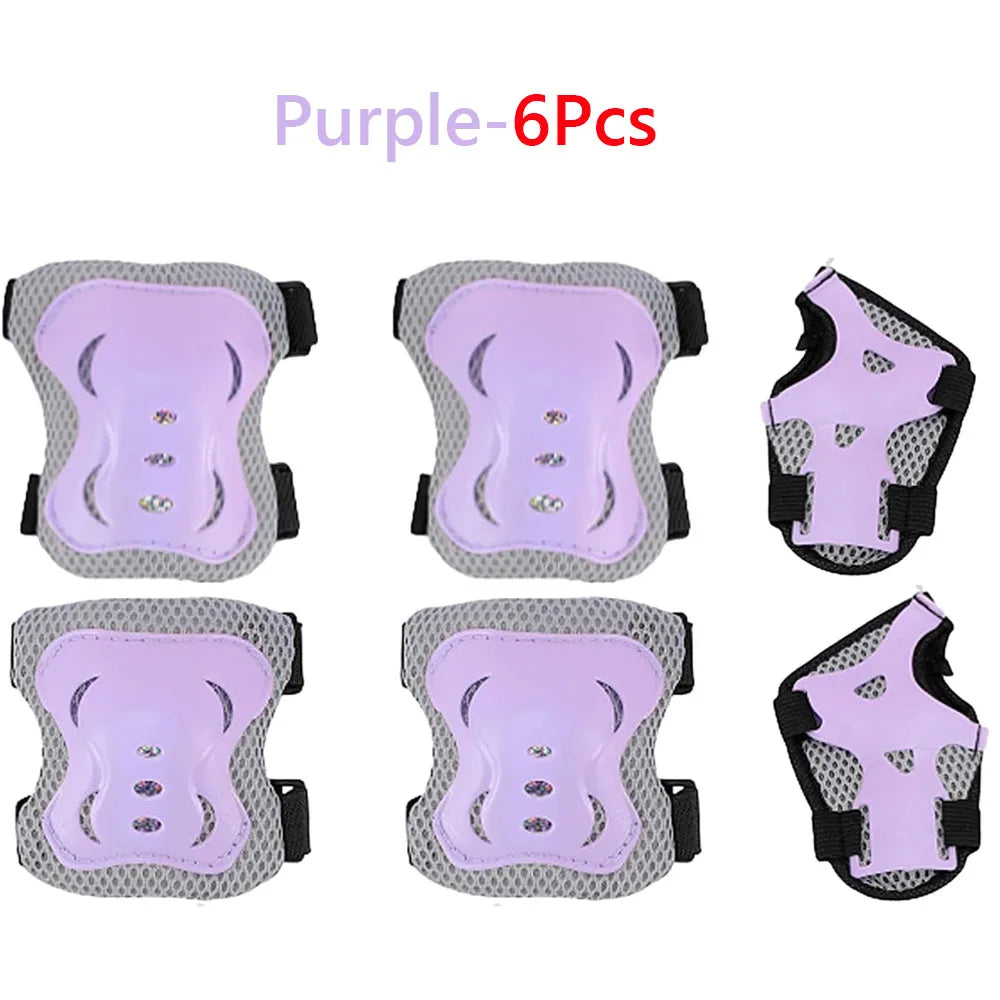 Kit de Protección Infantil 6 en 1 | Rodilleras, Coderas y Muñequeras | 3-7 años
