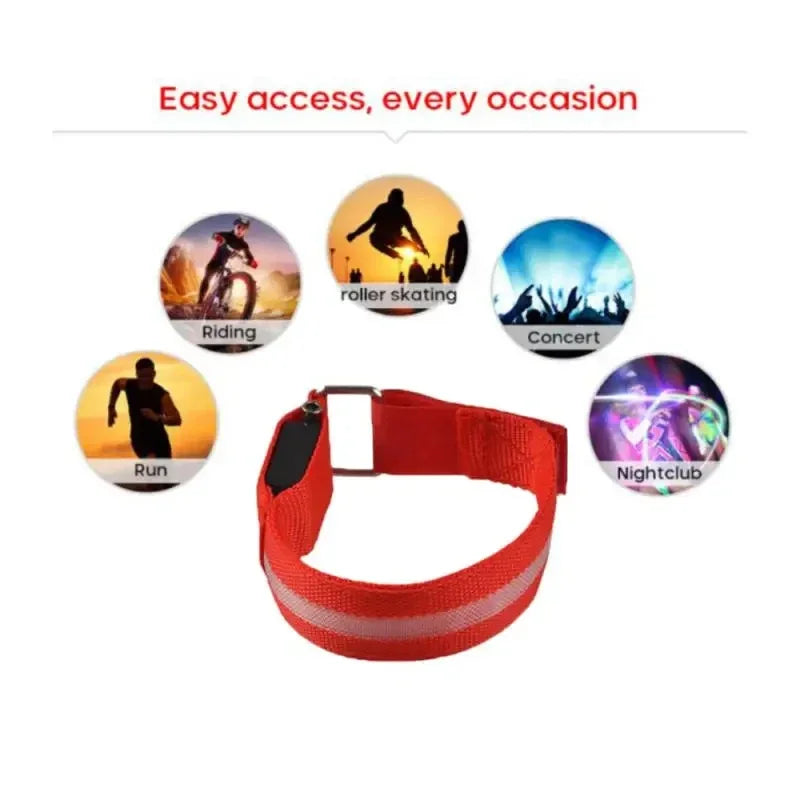 Brazalete LED de Seguridad para Deporte Nocturno