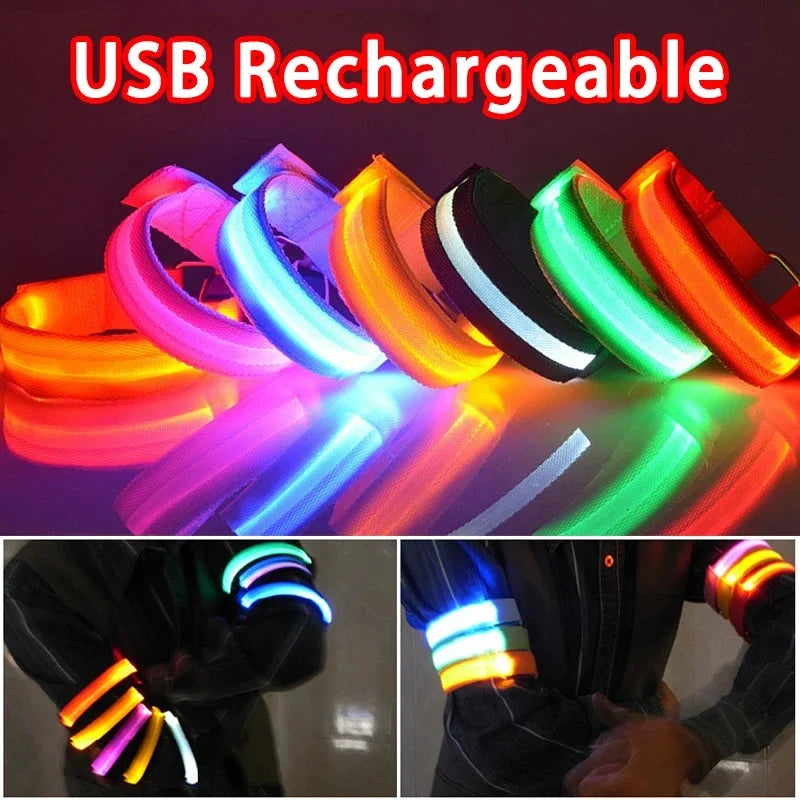 Brazalete LED de Seguridad para Deporte Nocturno